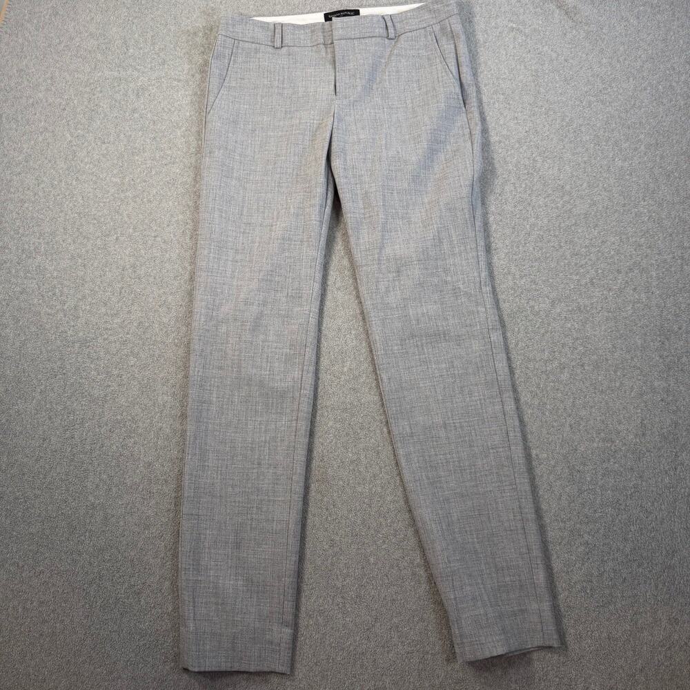 Banana Republic Ryan Trousers Womens Size 0 Gray Slim Leg Dress Work Pants